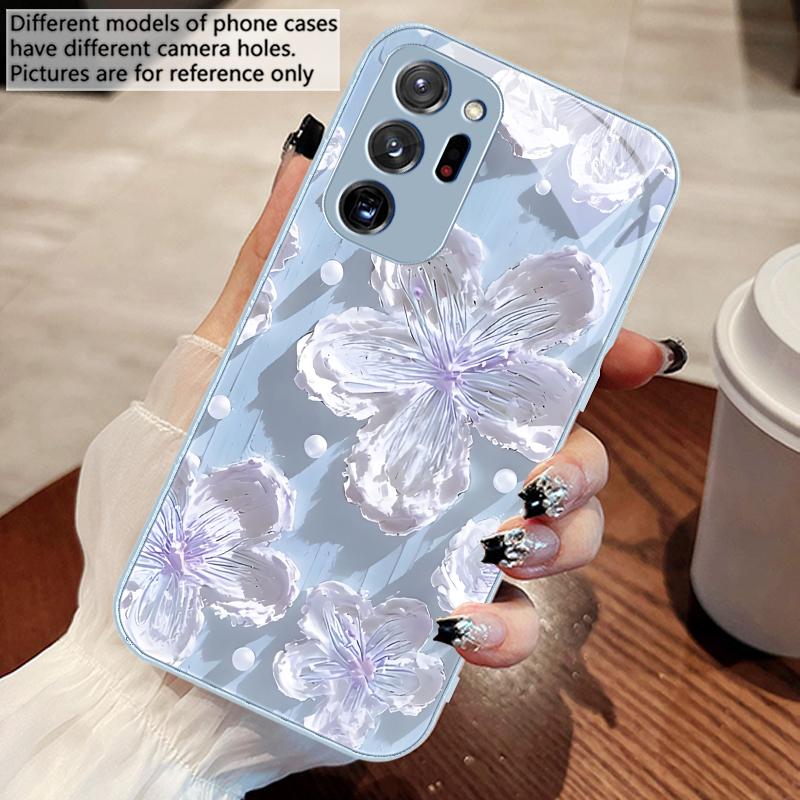Obraz olejny słoneczników Dla Samsunga Galaxy Note 8 9 10 PRO 20 Ultra A01 02 03 Core 04E 4G 12 13 5G Szkło Hartowane Etui na Telefon