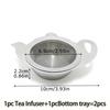 Patterned Ear Handles Environmentally Friendly Stainless Steel Durable Fine Filter Family Tea Strainer Filter