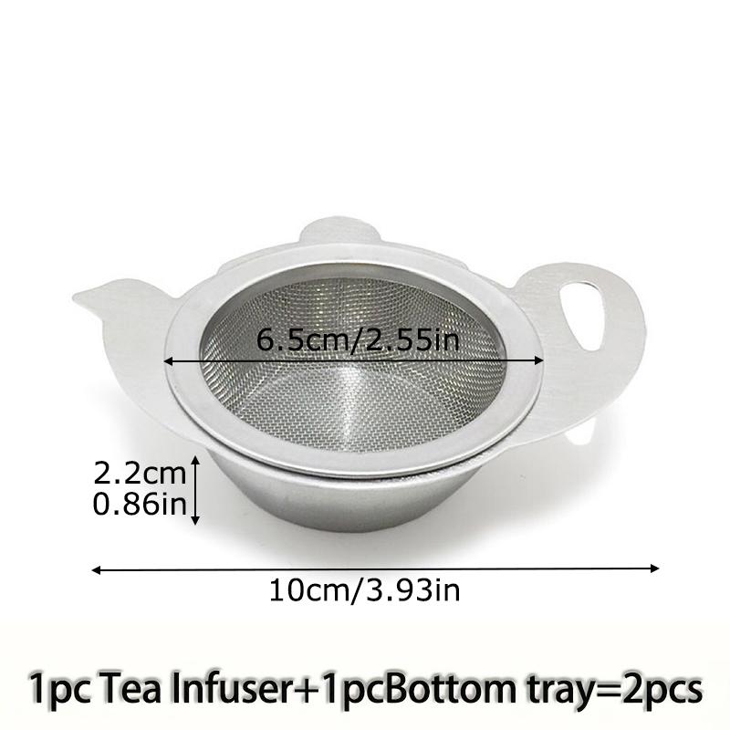 Patterned Ear Handles Environmentally Friendly Stainless Steel Durable Fine Filter Family Tea Strainer Filter