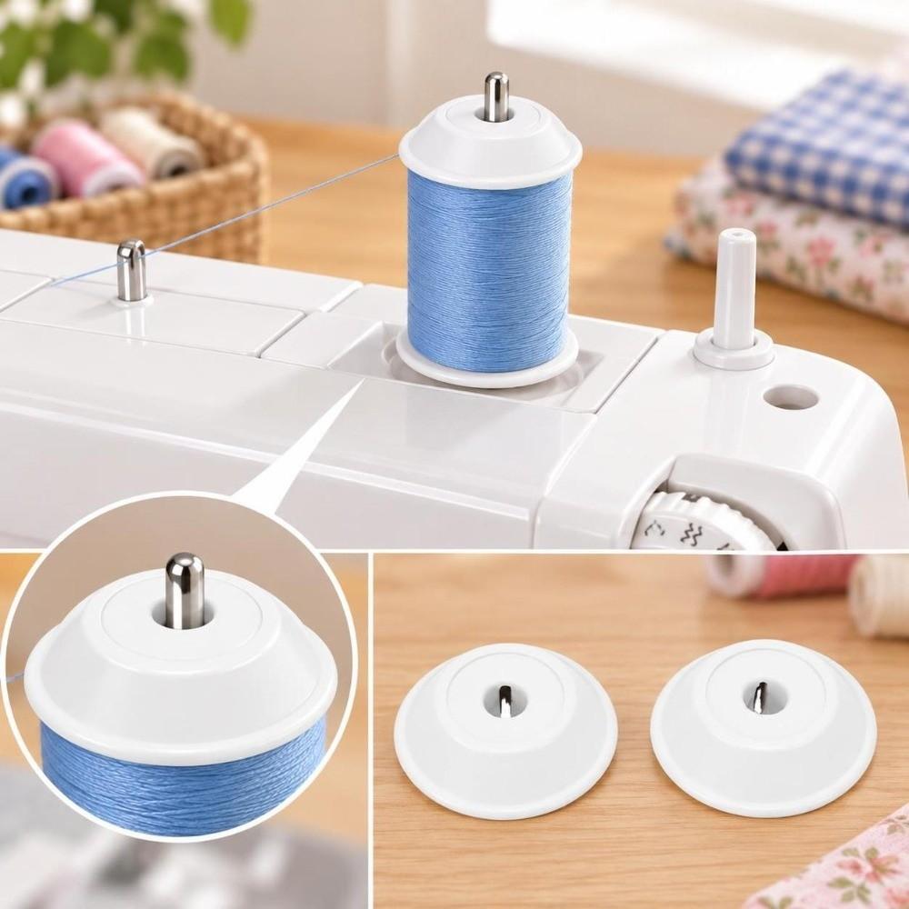 4pcs Auxiliary Spool Pin Spool Holder Cap Plastic Material Spool Cap Replacement For Sewing Machine