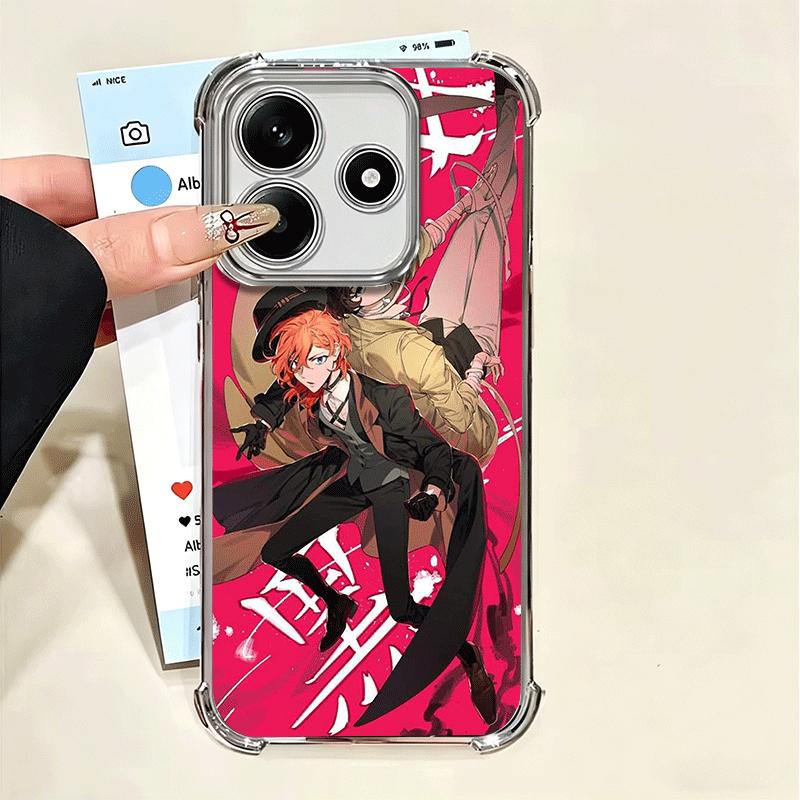 

Мягкий чехол для телефона Bungo Stray Dogs Double Black для Xiaomi Poco X7 X8 Pro Max X6 X5 X3 F8 Ultra F7 M8 M7 M5S Redmi 15C 15A 15 14C Xiaomi Poco X7 Pro