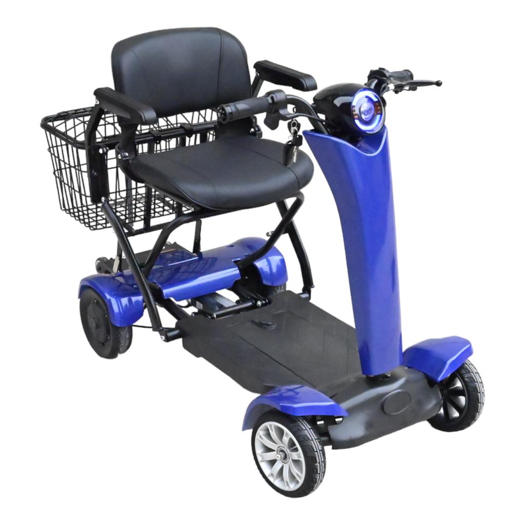 Wholesaler 250w Dual Motor Powerful 4 Wheels Electric Automatic Folding Mobility Scooter For Disabled