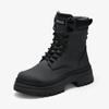 Fashion Female Shoes on Sale 2024 New Lace Up Women's Boots Winter Round Toe Warm Mixed Colors Short Barrel Low Heels Fashion Boots