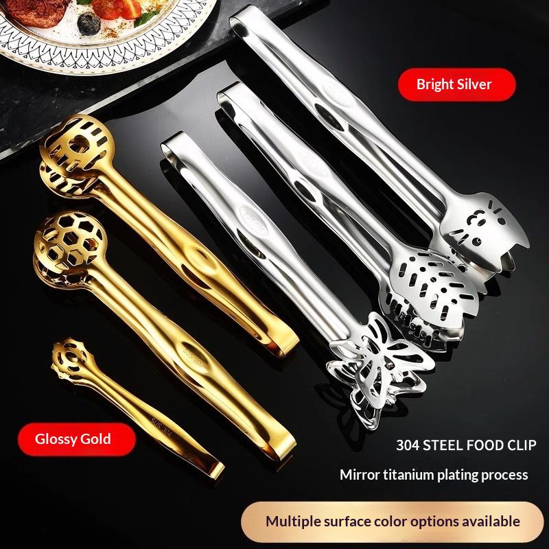 Stainless Steel Food Tongs Food Tongs For Cooking Cat Design Heavy Duty Grill Tongs For Outdoor Grill Kitchen Small Appliances
