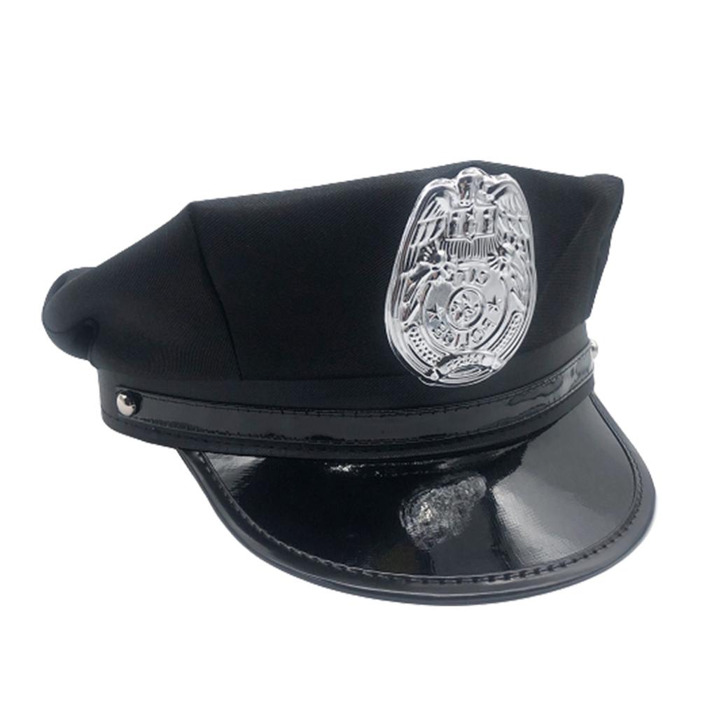 Police Children Hat Cop Cosplay Hat Captain Hat Officer Hat Accessories Stage Performances Cap Party