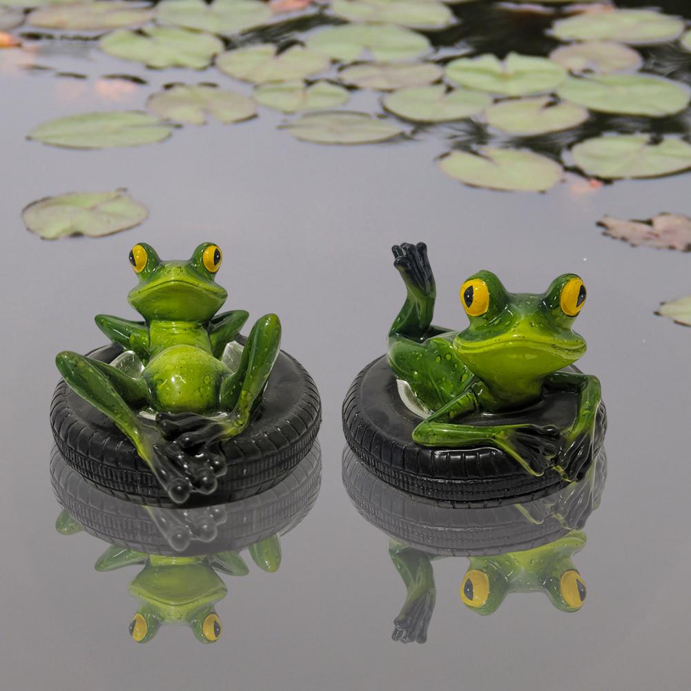 Resin Frog Garden Decoration Exquisite Frog Gift Resin Floating Frog Decoration for Outdoor Garden Pond Swimming for Balcony