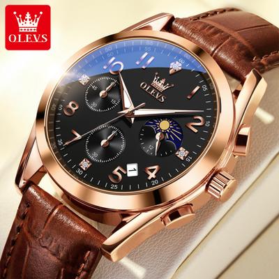 Orologio da uomo multifunzione sportivo cronografo orologio al quarzo orologio da uomo impermeabile
