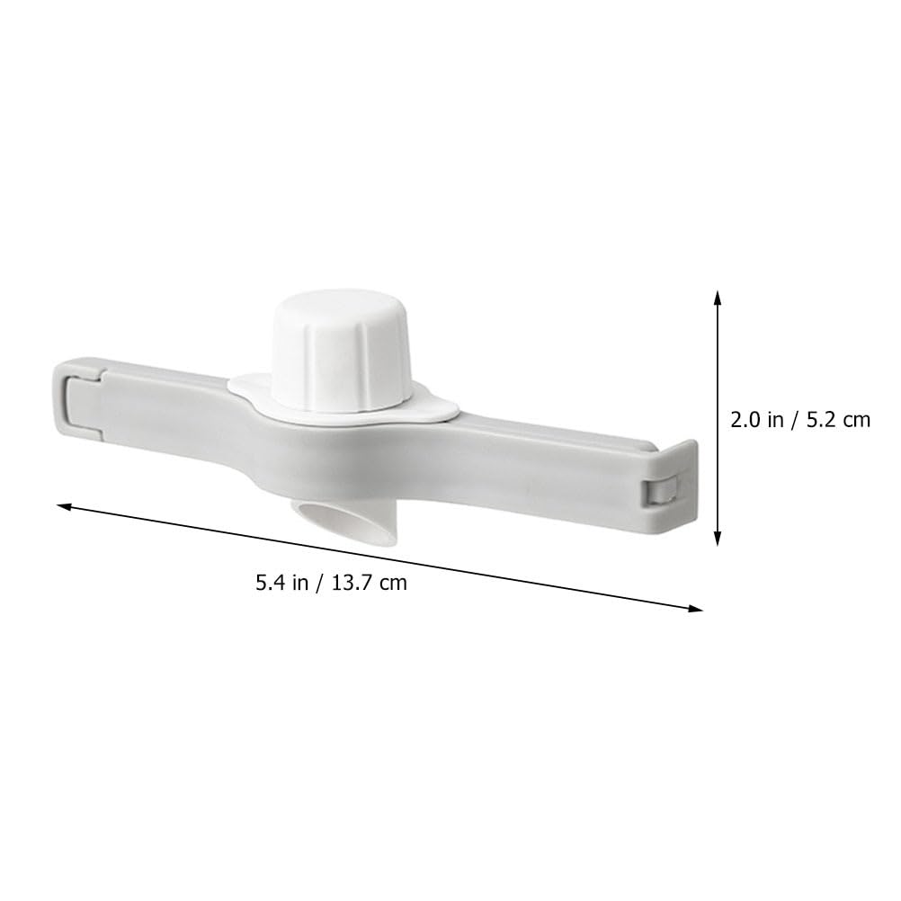 NUOLUX Food Storage Sealing Clamps, Set of 3, Snack Sealing Clips with Spout, Food Bag Sealing Clips, Lightweight Fresh Keeper, 13 x 1.5 x 3 cm