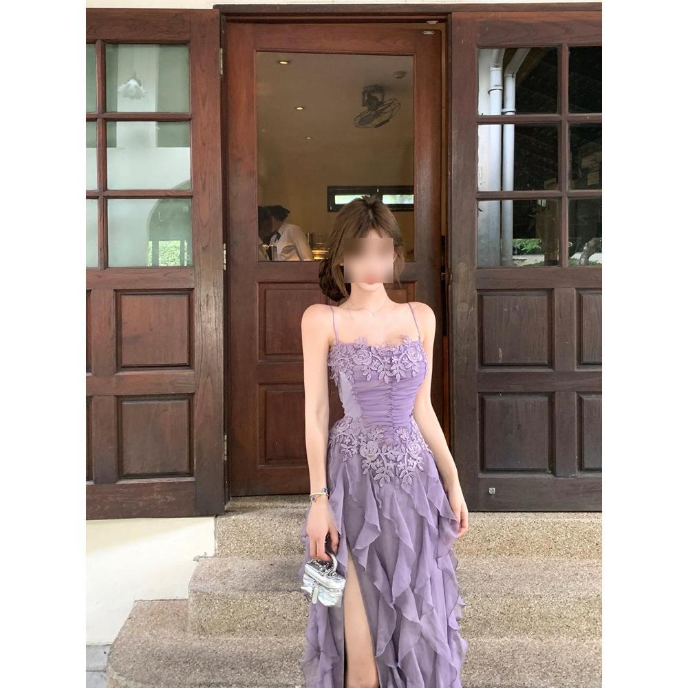 

Гламурная юбка на подтяжках весна и лето талия волнистая юбка цветочное платье женщины XL- (recommended 110-60kg)