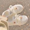 Summer Women's Shoes Breathable Little White Shoes Women's 2025 New Mesh Shoes Mesh Shoes Versatile Students with Skirts Board Shoes