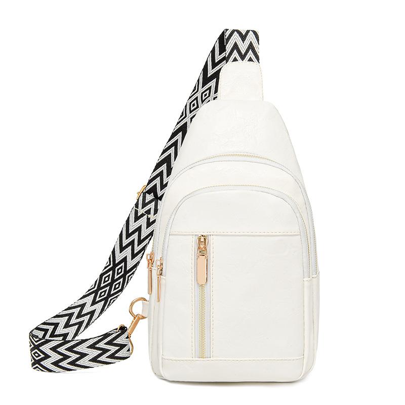 

Жіноча нагрудна сумка з ПУ. Вінтажна сумка через плече. Сумка на плече великої місткості бежевий