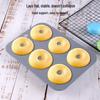 6-Cavity Silicone Donut Cake Mold for Baking