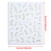 3D Back Glue Nail Stickers Gilded Leaf Transfer Slider Nail Art Decoration Beauty Nail Decals