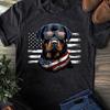 Rottweiler USA Flag T-Shirt: Patriotic Dog Lover Gift
