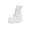 British Martin Boots Women's 2025 Autumn and Winter New Short Boots Women's Thick-soled Lace-up Medium Tube Casual Thin Boots