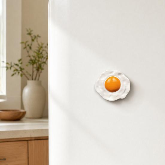 Simulated Egg Refrigerator Magnet Resin 3D Egg Decorative Fridge Magnet Memo Notes Po