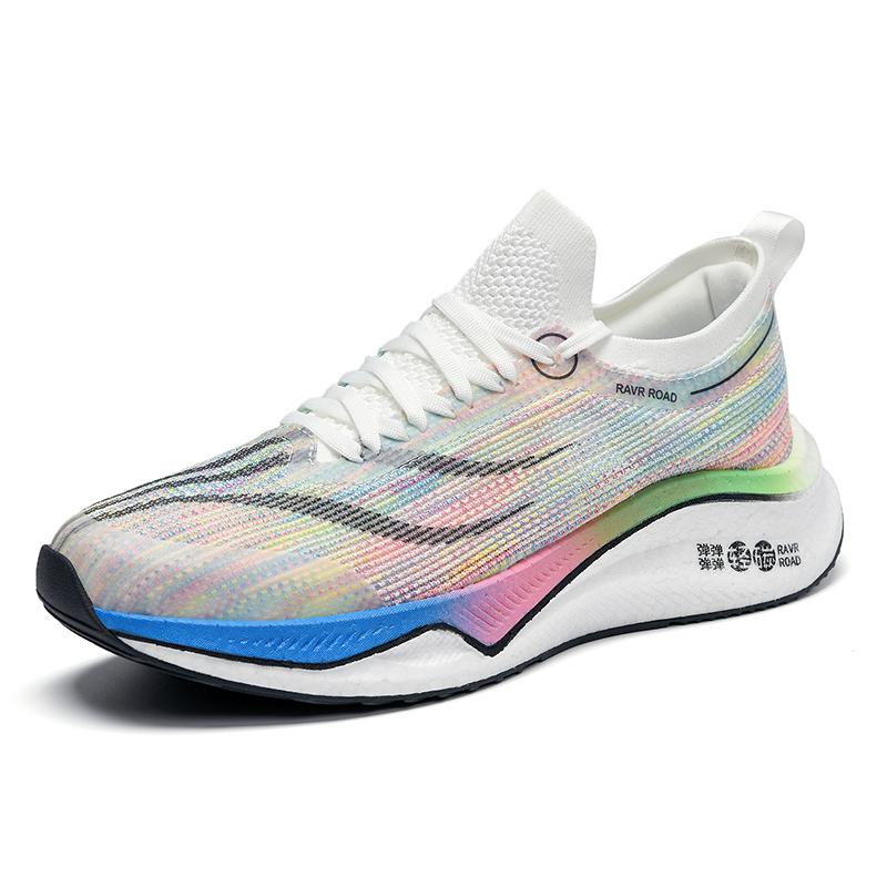 True Carbon Plate Running Shoes Men Women Jogging Sports Shoes Mesh Breathable Ultralight Sneakers Men Athletic Training Shoes