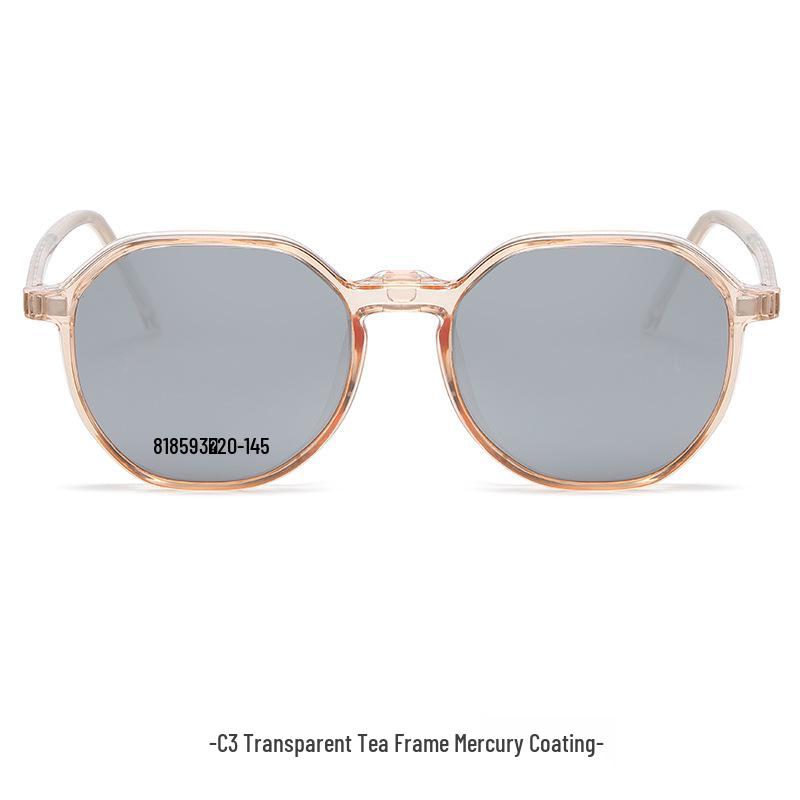 Polygonal Magnetic Gradient Polarized Clip-on Sunglasses for Women - Fashion and Travel Use