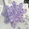 Color Heavy Industry Beads Organza Sequins Flower Clothing Dress Dress Top Luggage Decoration Cloth Sticker Accessories