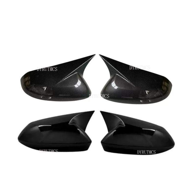 Car  Rearview Side Mirror Cover Fit For Hyundai I10 2015 2016 2017 2018     Wing Cap Rear View Case Trim Carbon Fiber
