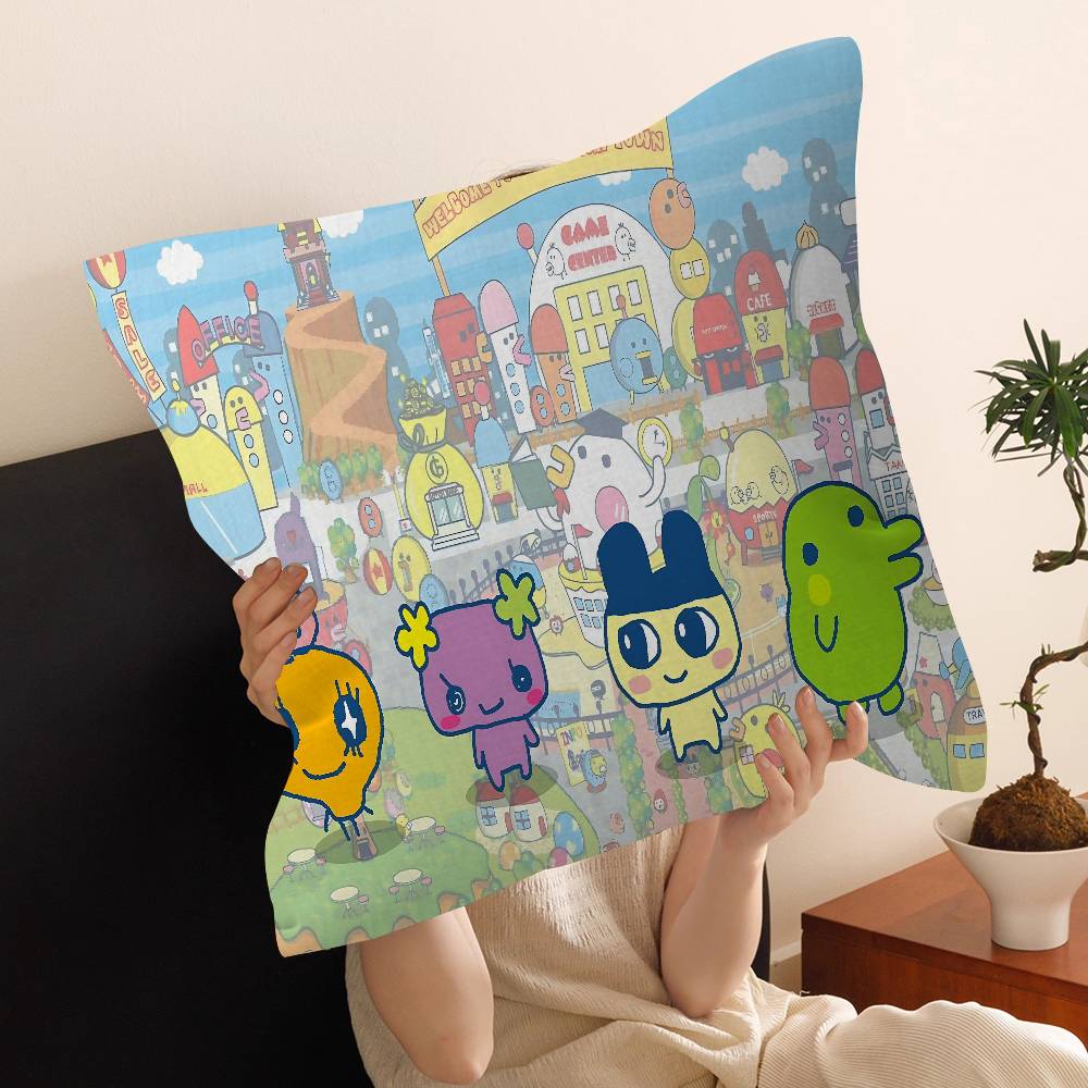 Game Cute Cartoon T-Tamagotchi pillow cover sofa cushion cover home room decoration children gift