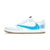 Travis Scott x Air Jordan 1 Icy Snow Travis Scott X AJ1 Amortecimento Baixo Vintage Sapatos de Basquete Unissex DZ4137-700(Equipe1698- )
