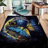 Neon Butterfly Dreamscape Office Rug Chair Mat, Entryway Carpet, Suitable for Front Door, Bedroom, Living Room, Desk, Holiday Gift