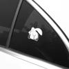 1Pcs Universal Cartoons Car Styling Decal for VW 3D Metal Running Rabbit Logo Chrome Emblem Rear Trunk Badge Accessories