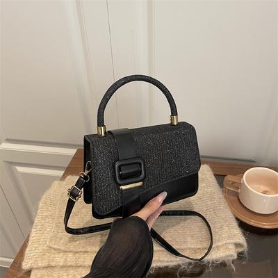 Trendige neue Herbst-Casual-Beliebte Einfache Mode Schulter Umhänge Tragbare Kleine Quadratische Damenhandtasche