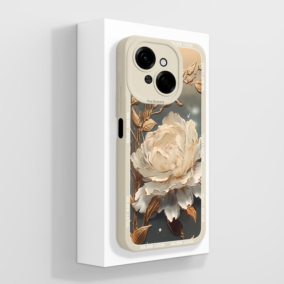 Do etui na telefon Tecno Pova 4 5 6 Pro Neo 3 Pop 8 9 z płynnego silikonu, modny mały miś, słodki, pulchny kot, miękka ochrona aparatu, torby na telefony do Tecno Capa