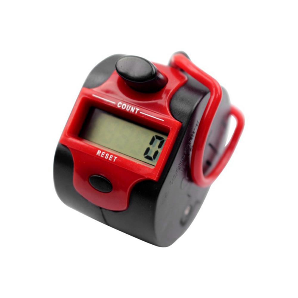 

5 Digit Tally Counter Hand Held Knit Row Clickers Number Handheld Manual Liquid LCD Display Electronic Sports Counting Tool красный