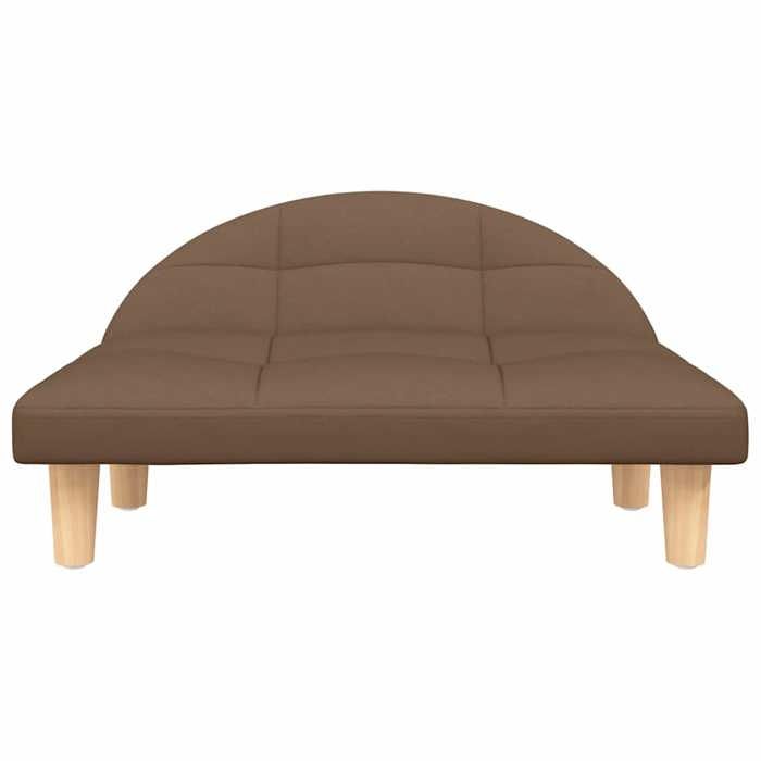 VidaXL Lit pour Chien, Canapé pour Animaux de Compagnie avec Cadre en Bois, Panier pour Chiots Maison Intérieur, Marron 171935