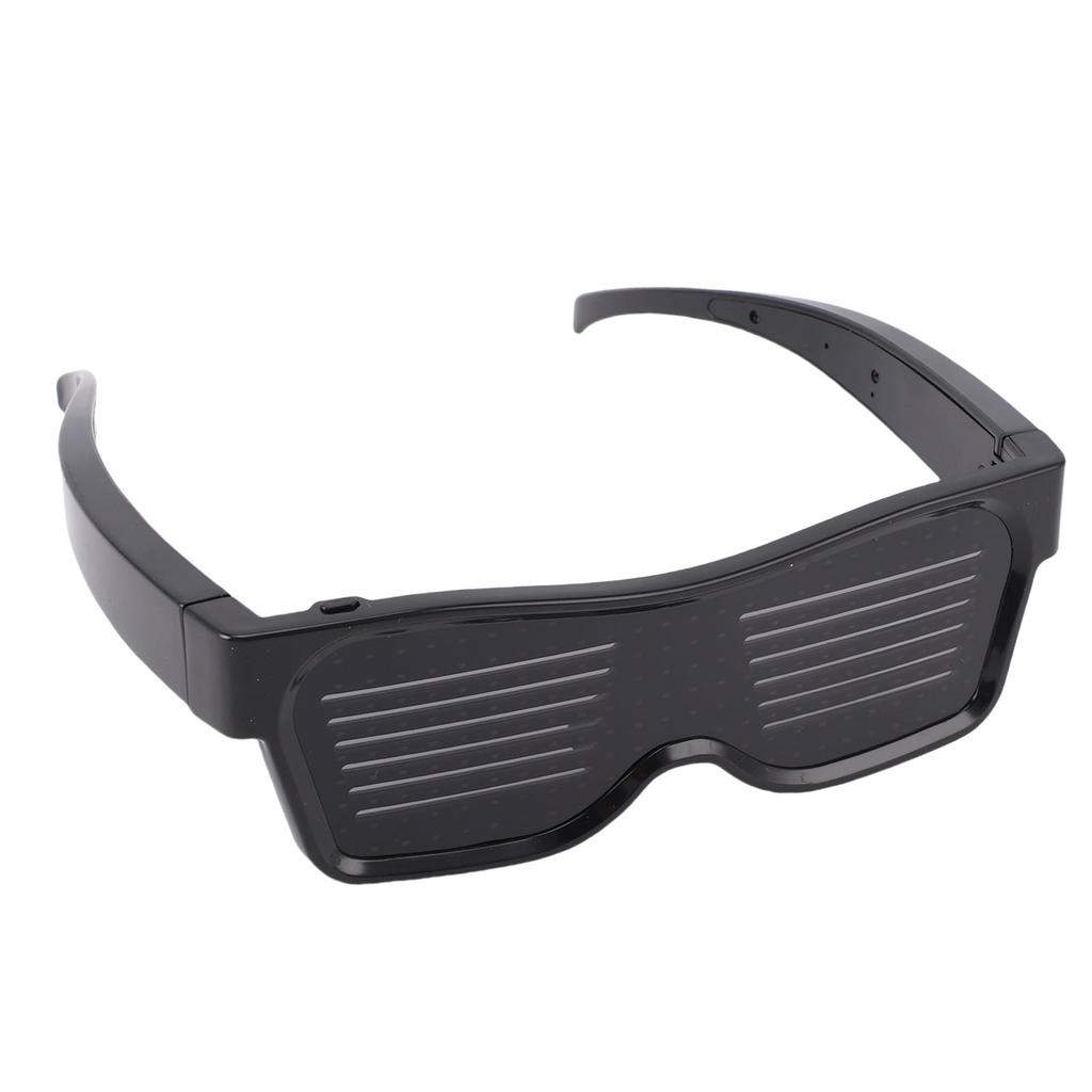 LED Brille Rot Dynamisch APP Steuerung USB Aufladung Smart Leuchtende Brille für Party Nachtclub Festivals Raves