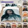 1PC The Lord of the Rings Bedding Quilt Set Quilt Cover Pillowcase Home Decoration Birthday Gift (1 * Duvet Cover + 2 * Pillowcase, Without core)A11