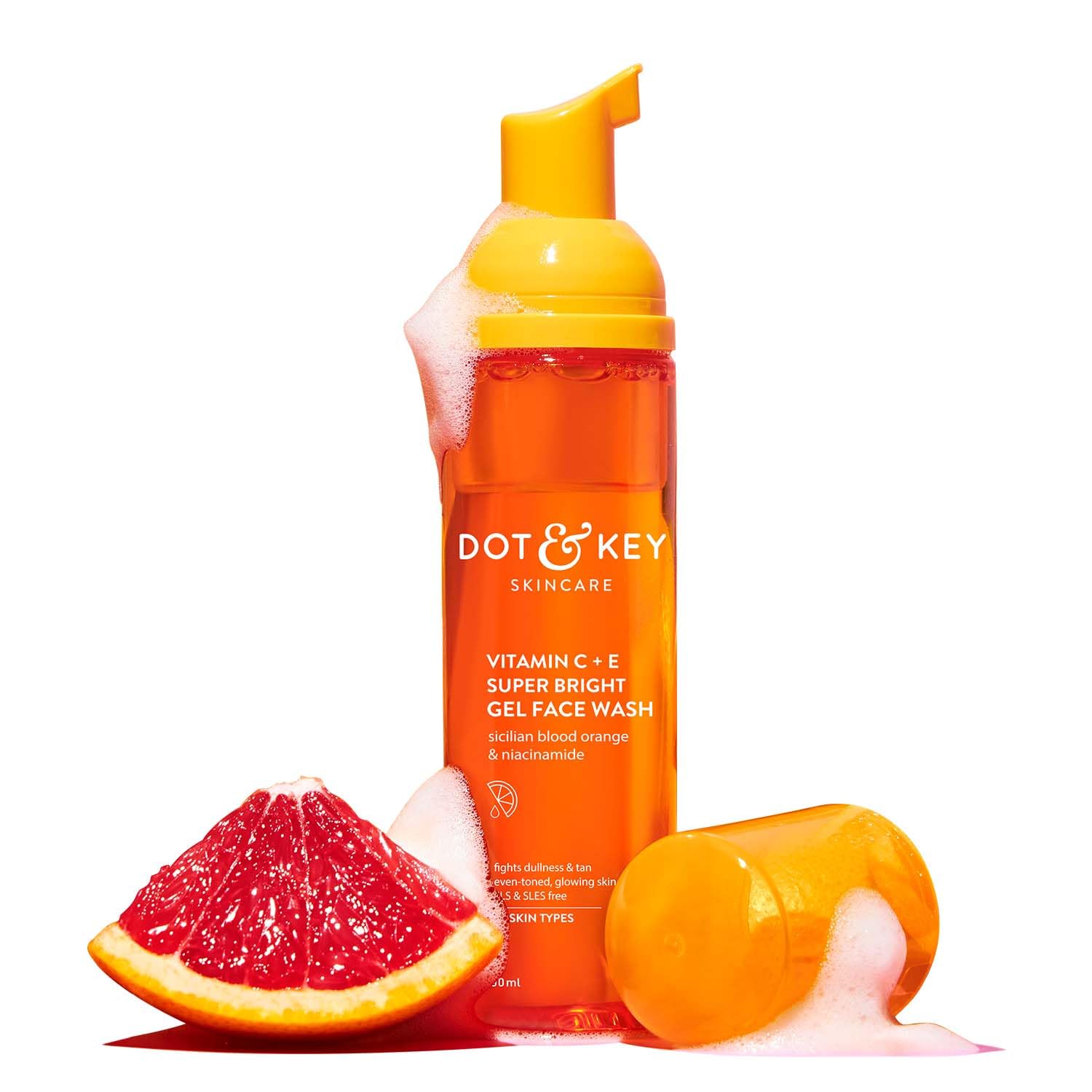 

DOT & KEY Vitamin C Super Bright Foaming Face Wash For Dull Pigmented Skin 80 Ml Pack