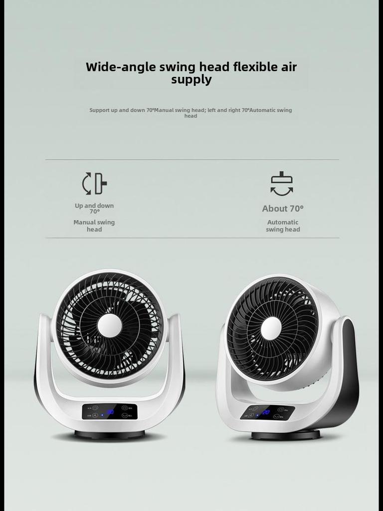 Camel Smart Remote-Controlled Desk Fan with Air Circulation, Timer, and Turbine Convection