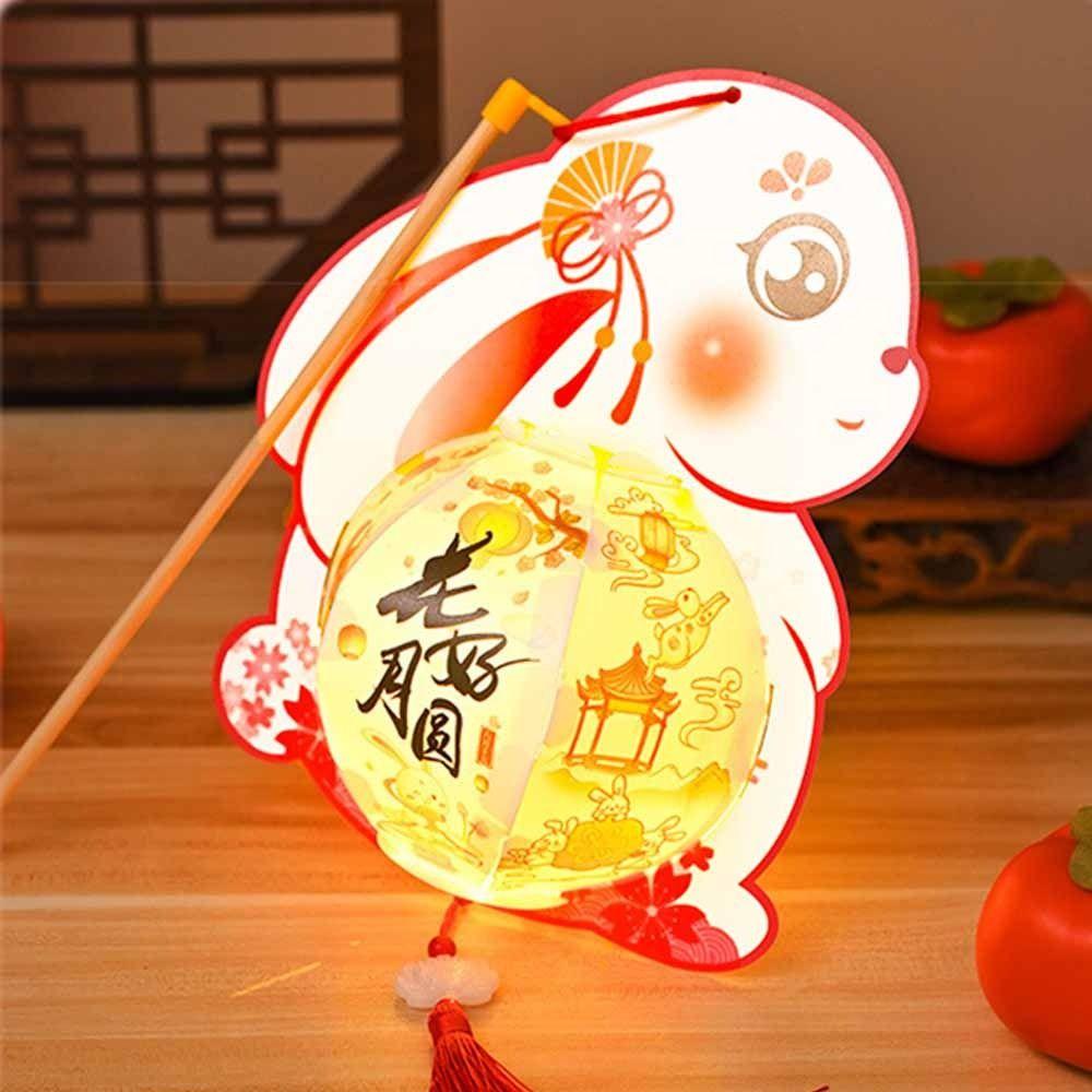 PVC Children DIY Lantern Material Kit 3D Ancient Style Handheld Lantern  Children