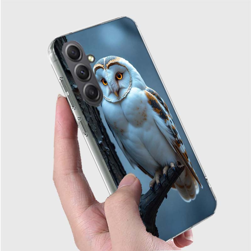 Owl In Winter Phone Case for Samsung A16 A26 A36 A56 A17 A37 A57 A07 A06 A02S A03 A04S A05S Galaxy Note 20 10 A50S A71 A51 A31 A