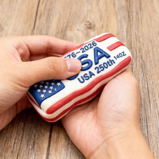 USA 250th Anniversary Squeeze Toy Stress Relief Patriotic America 250th Anniversary Sensory Fidget Pinch Toy Party Favors