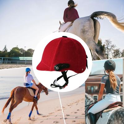 Horse Riding Helmet Equestrian Hat Adjustable Decorative for Men Women Equipment Outdoor Sports Easy