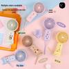 2026 Handheld Cartoon USB Charging Fan with Phone Holder