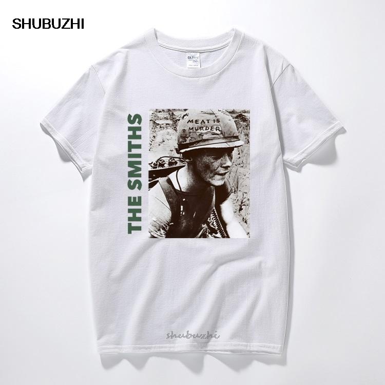 The Smiths T Shirt Top English Rock Band Meat Is Murder 1985 Morrissey Marr cotton shortsleeved O neck tshirts euro size