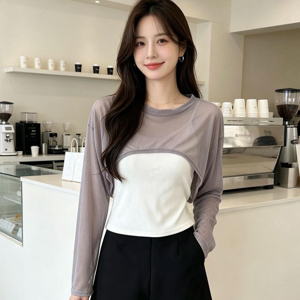 Casual Sun Protection Cover Up Short Arm Sleeve Cover Skin Friendly Mesh Shrug Top Dress Layering