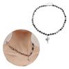2023 Trend Crossed Star Necklace for Women Vintage Beaded Chain Alloy Necklace Pendants Fashion Aesthetic Y2k Jewelry