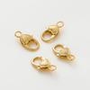 5pcs/lot 14K 18K Gold Color Plated Love Heart Lobster Clasps Necklace Chain End Connectors For DIY Jewelry Making Findings
