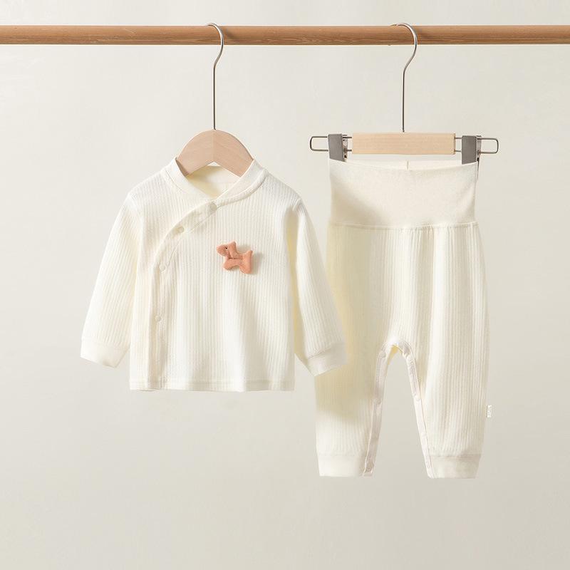 

Unisex Newborn High Waist Cotton Two-Piece Home Set for Autumn 80cm