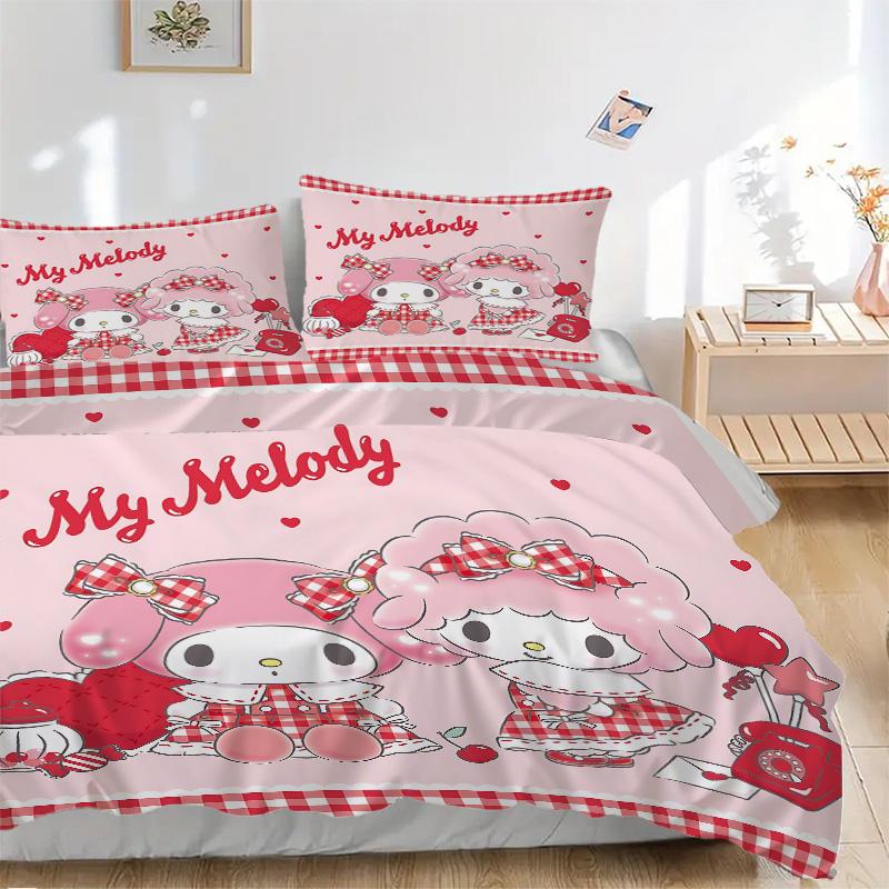 Melody Friendship Print 3Pcs Bedding Setduvet Cover With 2 Bedropillowcase Home Birthday Gift