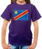 Democratic Republic of the Congo Grunge Style Flag - Kids T-Shirt - DROTC