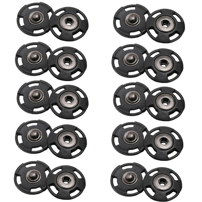 10Pcs Plastic Snap Buttons Invisible Sewing Button Fasteners For Kids Clothing Jeans Jackets Bag And Home Decoration