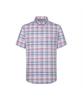 Dagseusyeocheu Cotton Blend Medium Check Short Sleeve Shirt Regular Fit Pink_Dls2Shcs124P1